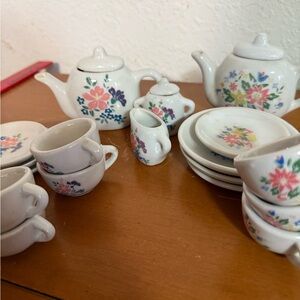 Floral Miniature Tea Set